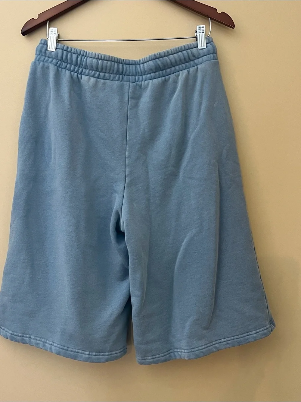 Wild Fable Women’s Baggy Bermuda Sweat Shorts Jorts Blue Drawstring Waist Size M